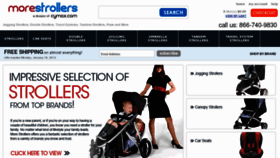 What Morestrollers.com website looked like in 2012 (12 years ago)