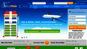 What Myseatfinder.com website looked like in 2012 (12 years ago)