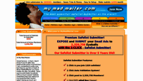 What Mymadmailer.com website looked like in 2012 (12 years ago)