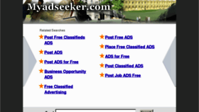 What Myadseeker.com website looked like in 2012 (12 years ago)
