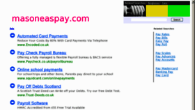 What Masoneaspay.com website looked like in 2011 (13 years ago)