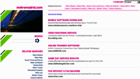 What Metromadrid.com website looked like in 2012 (12 years ago)