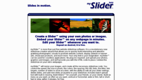 What Myslider.com website looked like in 2011 (13 years ago)