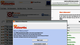 What Matoumba.com website looked like in 2011 (13 years ago)
