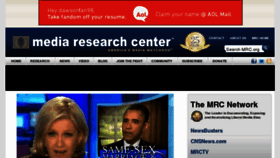 What Mediaresearch.org website looked like in 2012 (11 years ago)