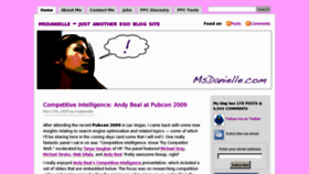 What Msdanielle.com website looked like in 2012 (11 years ago)