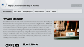 What Markeit.com website looked like in 2012 (13 years ago)