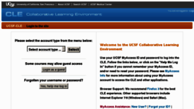 What Moodle.ucsf.edu website looked like in 2011 (13 years ago)