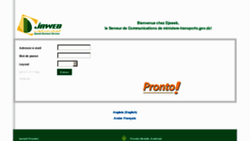 What Ministere-transports.gov.dz website looked like in 2012 (11 years ago)
