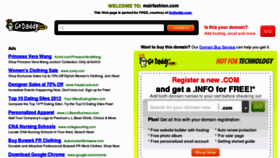What Mairfashion.com website looked like in 2012 (11 years ago)
