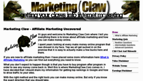 What Marketingclaw.com website looked like in 2012 (11 years ago)