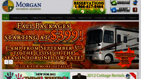 What Morganrvresorts.com website looked like in 2012 (11 years ago)