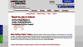 What Merchantmetrix.com website looked like in 2012 (11 years ago)