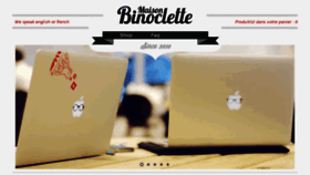 What Maisonbinoclette.com website looked like in 2012 (11 years ago)