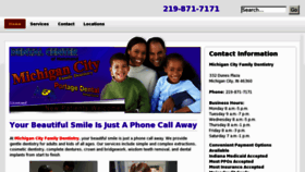 What Michigancityfamilydentistry.com website looked like in 2012 (11 years ago)