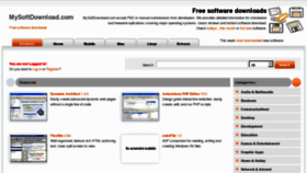 What Mysoftdownload.com website looked like in 2012 (11 years ago)