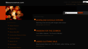 What Maisoncosmos.com website looked like in 2012 (11 years ago)
