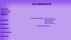 What Mamaout.com website looked like in 2012 (11 years ago)