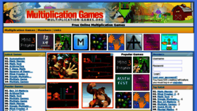 What Multiplication-games.org website looked like in 2012 (11 years ago)