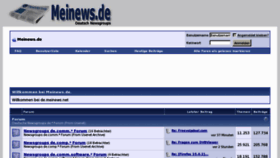 What Meinews.net website looked like in 2012 (11 years ago)