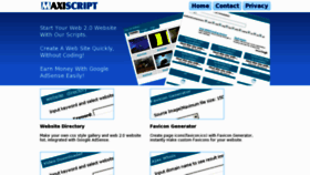 What Maxiscript.com website looked like in 2012 (11 years ago)