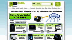 What Mp3tunes.com website looked like in 2012 (11 years ago)