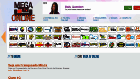 What Megatvonline.org website looked like in 2012 (11 years ago)