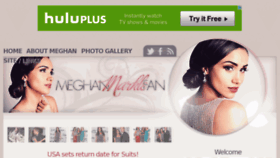 What Meghan-markle.com website looked like in 2012 (11 years ago)