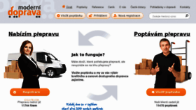 What Modernidoprava.cz website looked like in 2012 (11 years ago)
