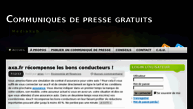 What Mediahub.fr website looked like in 2012 (11 years ago)