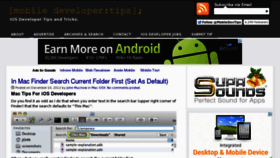 What Mobiledevelopertips.com website looked like in 2012 (11 years ago)