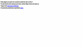 What Mail.uclv.edu.cu website looked like in 2012 (11 years ago)