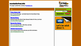 What Moviesforfree.info website looked like in 2012 (11 years ago)
