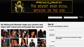 What Mymotorcyclemonster.com website looked like in 2012 (11 years ago)