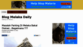 What Melakadaily.com website looked like in 2012 (11 years ago)
