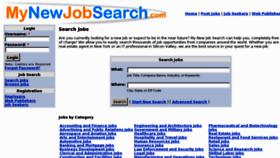 What Mynewjobsearch.com website looked like in 2012 (11 years ago)