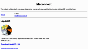 What Maconnect.ch website looked like in 2012 (11 years ago)