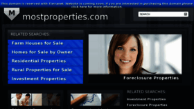 What Mostproperties.com website looked like in 2012 (11 years ago)