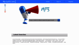 What Mp3pill.info website looked like in 2012 (11 years ago)