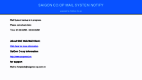What Mail.saigonco-op.com.vn website looked like in 2012 (11 years ago)