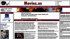 What Movies.us website looked like in 2012 (11 years ago)