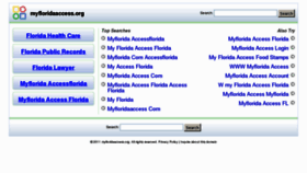 What Myfloridaaccess.org website looked like in 2012 (11 years ago)