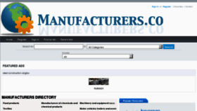 What Manufacturers.co website looked like in 2012 (11 years ago)