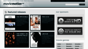 What Moviemotion.net website looked like in 2013 (11 years ago)
