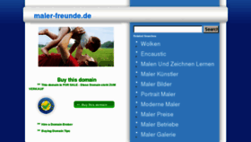 What Maler-freunde.de website looked like in 2013 (11 years ago)