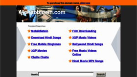 What Mohabbatein.com website looked like in 2013 (11 years ago)