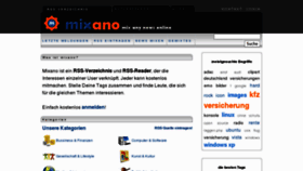 What Mixano.de website looked like in 2011 (13 years ago)