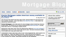 What Mortgageblog.co.uk website looked like in 2013 (11 years ago)