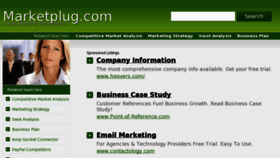 What Marketplug.com website looked like in 2013 (11 years ago)