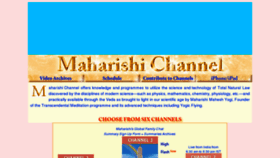 What Maharishichannel.in website looked like in 2013 (11 years ago)